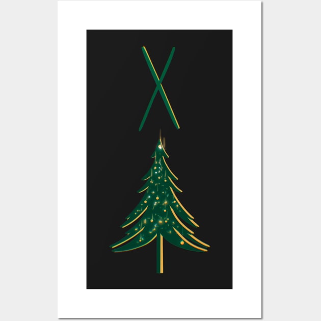 Christmas Playing Card Wall Art by xsaxsandra